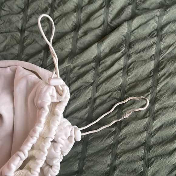 Cream Sweatpants with Drawstrings - Picture 2 of 2